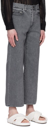 JieDa Black Loose-Fit Jeans