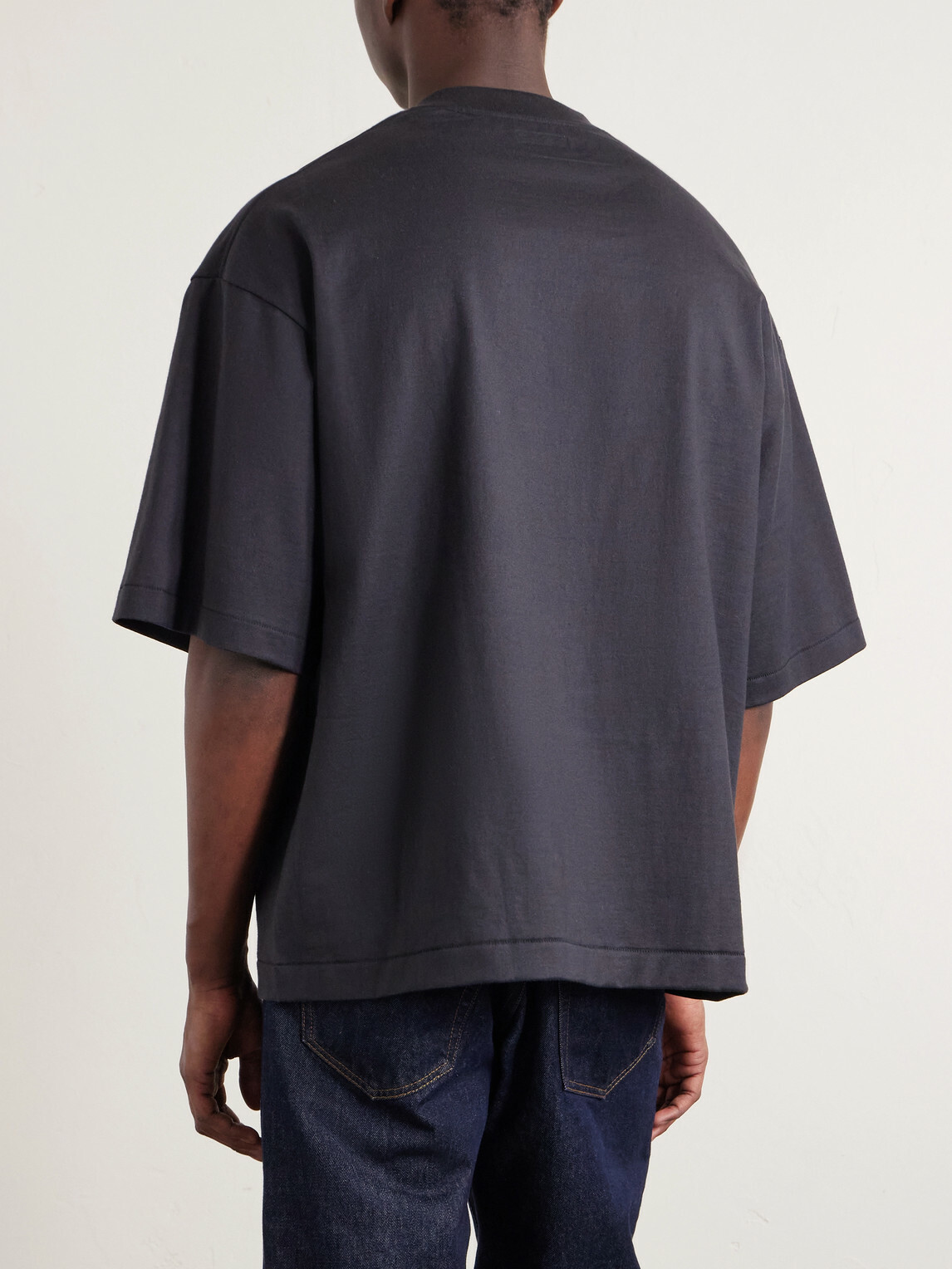 Kaptain Sunshine - Suvin Supima Cotton-Jersey T-Shirt - Black