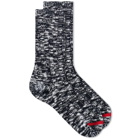 Nonnative Men's Dweller Marl Sock in Black