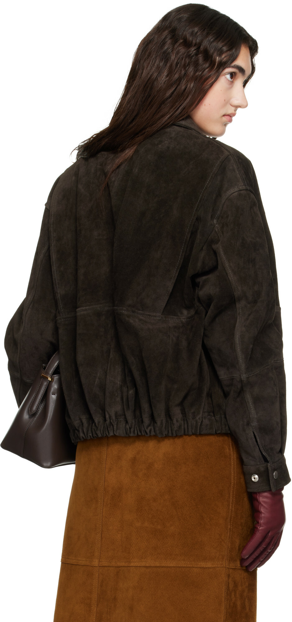 Arma Brown Maddox Gritty Suede Jacket