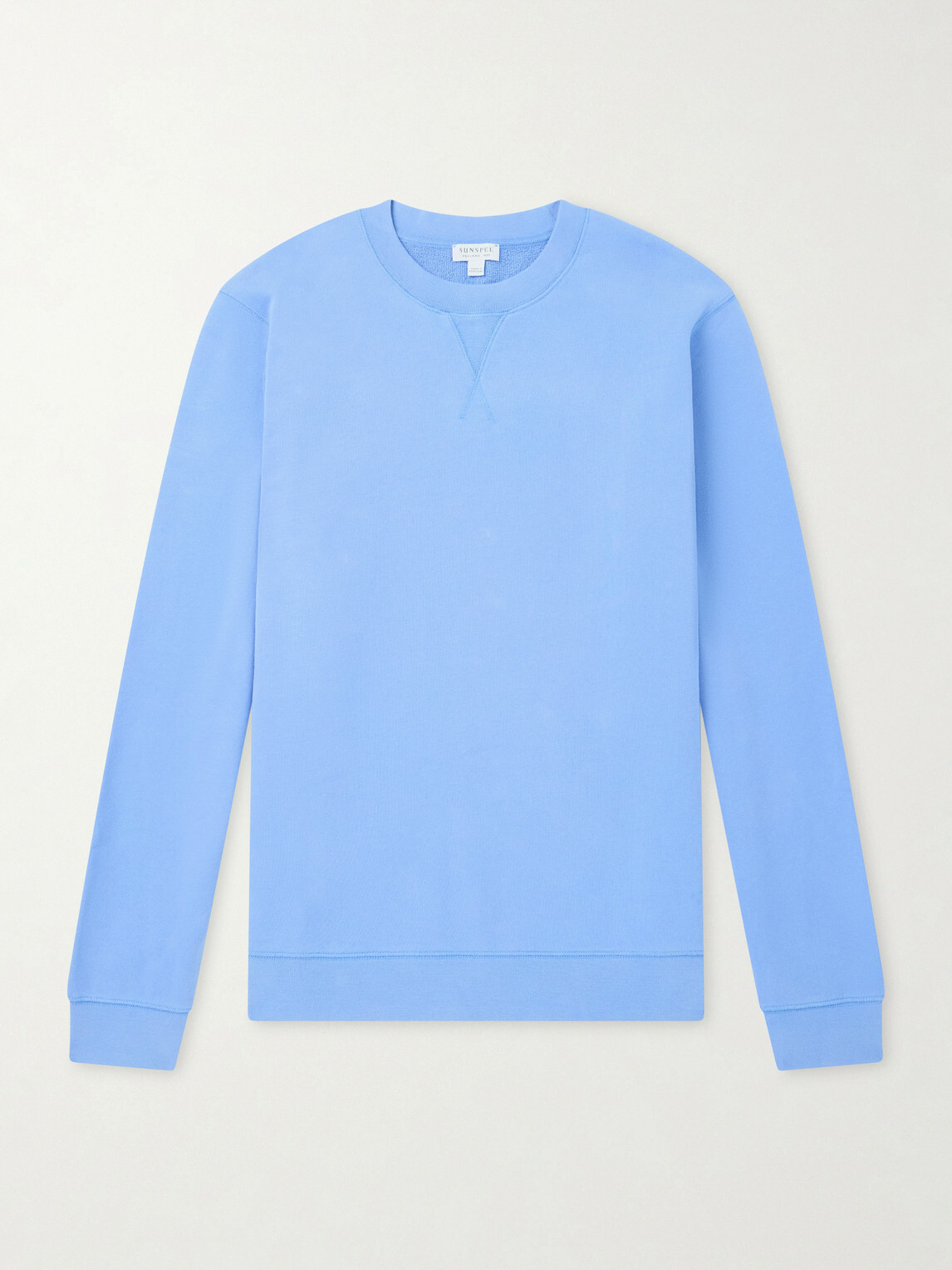 Sunspel - Cotton-Jersey Sweatshirt - Blue