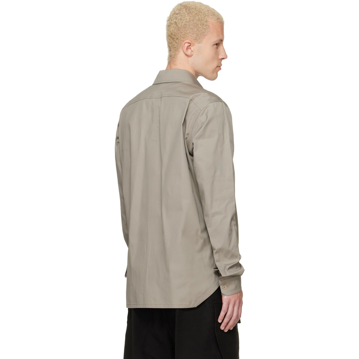 Rick Owens Gray Tower Work Shirt