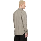 Rick Owens Gray Tower Work Shirt