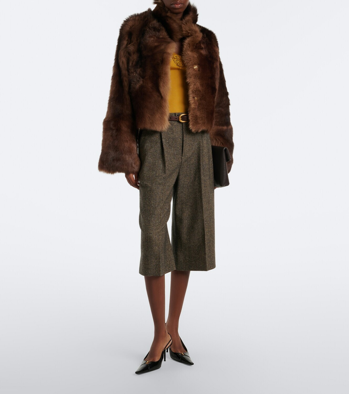 Nour Hammour Cameron shearling jacket