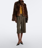 Nour Hammour Cameron shearling jacket