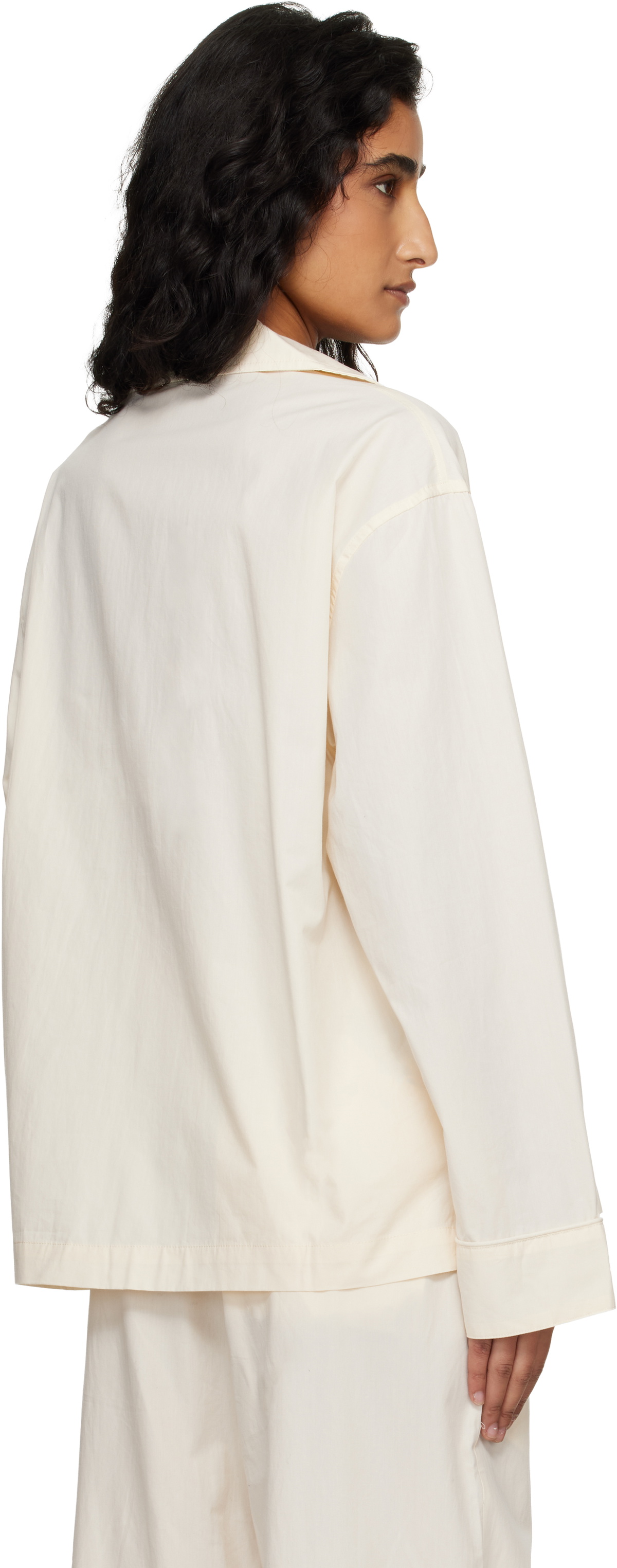 Entire Studios Off-White LS Pyjama Shirt