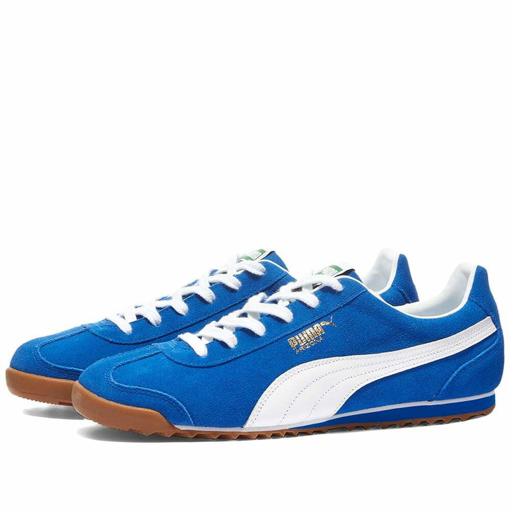 Photo: Puma Men's Arizona Classic Sneakers in Royal/White/Gum