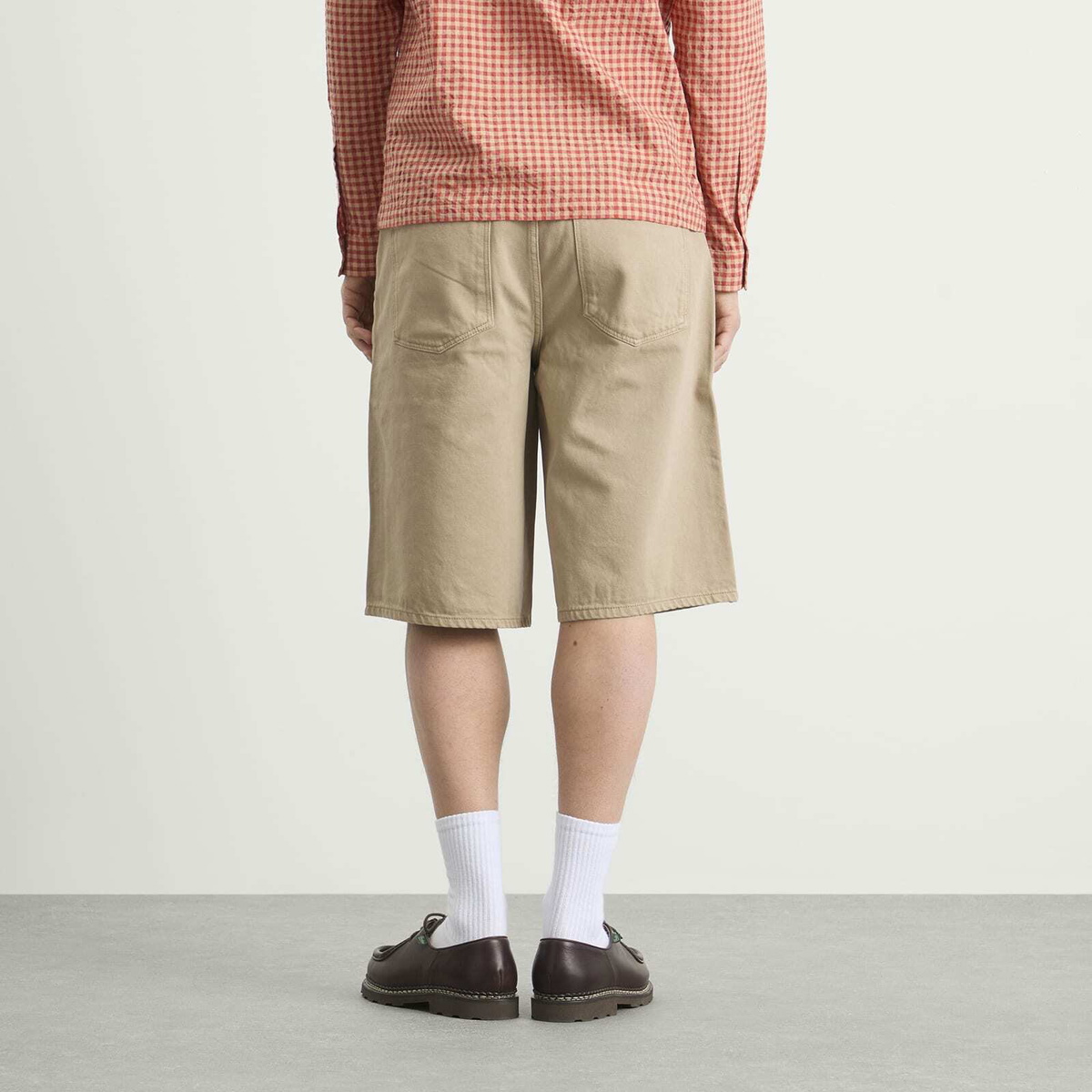 Wax London Men's Luca Twill Shorts in Beige