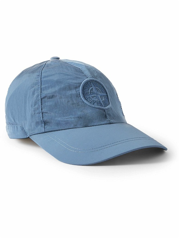 Photo: Stone Island - Logo-Appliquéd ECONYL® Baseball Cap - Blue
