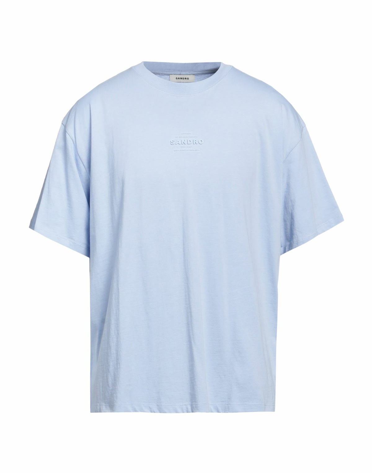 Sandro Mens T-shirt Light in Blue