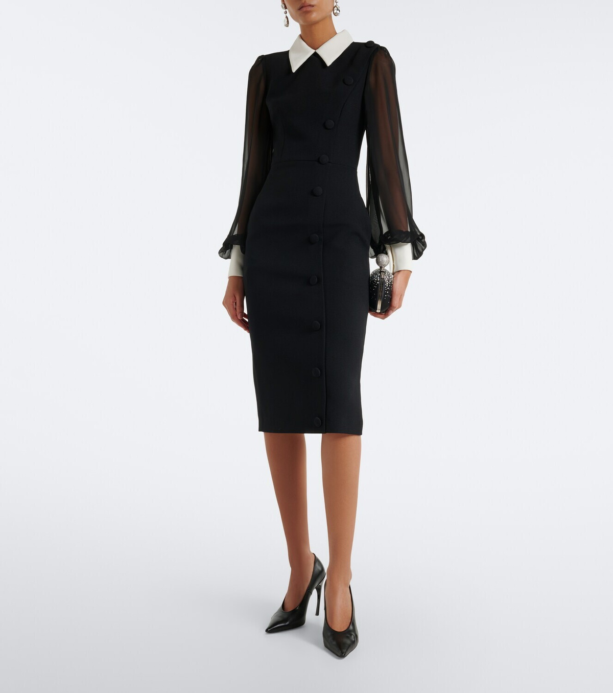 Safiyaa Crêpe cocktail dress
