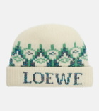 Loewe Fair Isle sequined wool-blend beanie
