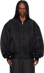 Entire Studios Black Broad Bomber Jacket