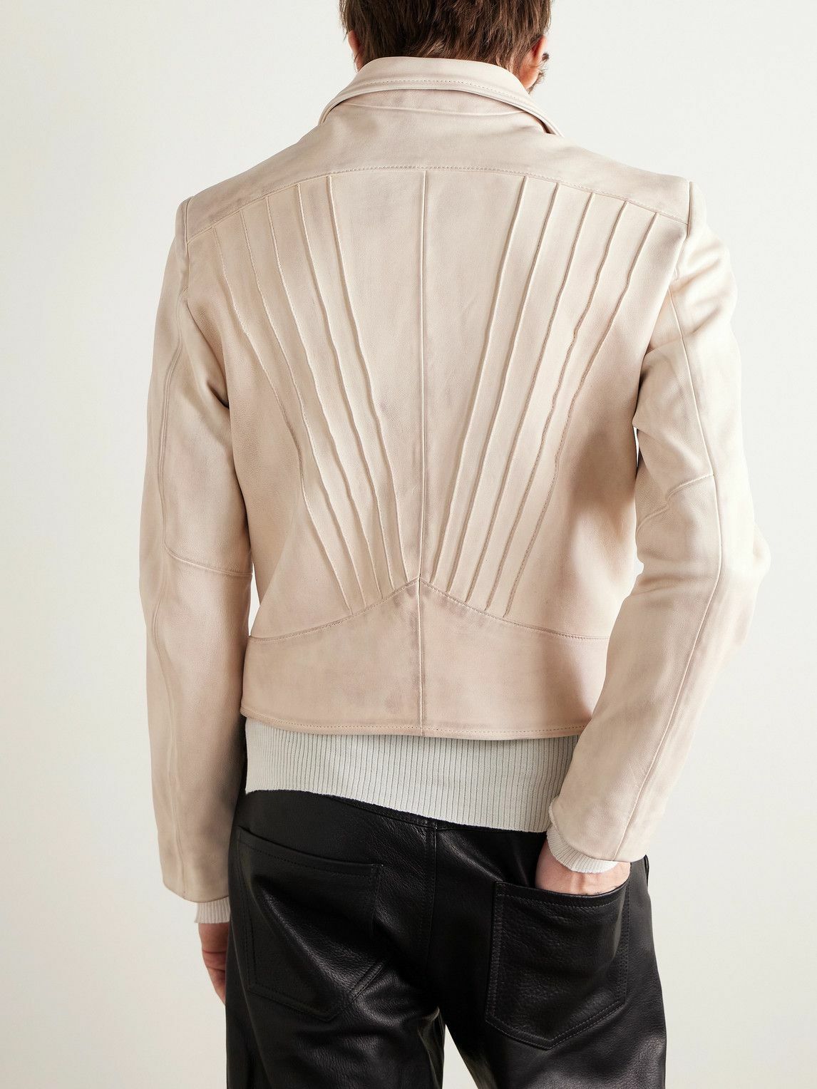 Enfants Riches Déprimés - Violator Slim-Fit Distressed Leather Jacket - Neutrals
