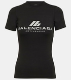 Balenciaga Logo cotton-blend jersey T-shirt