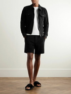 TOM FORD - Straight-Leg Cotton-Terry Shorts - Black