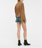 Saint Laurent Fringed suede jacket