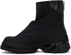 424 Black Overlay Boots