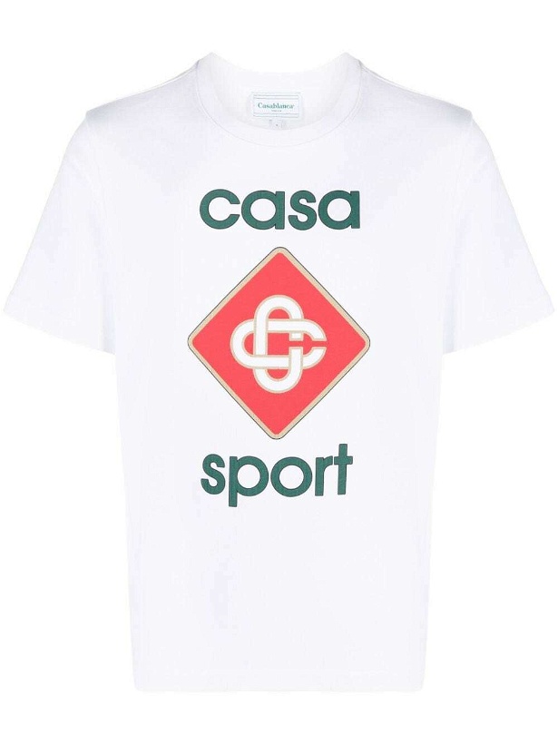 Photo: CASABLANCA - Logo Organic Cotton T-shirt