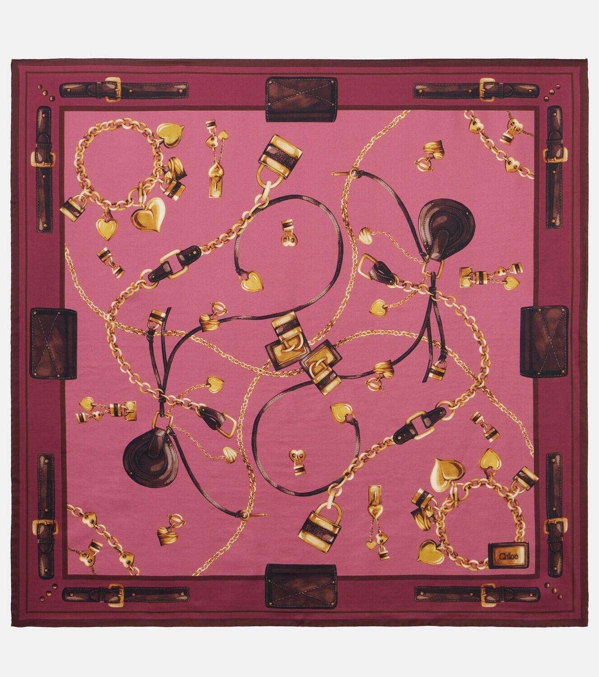 Chloé Paddington silk scarf