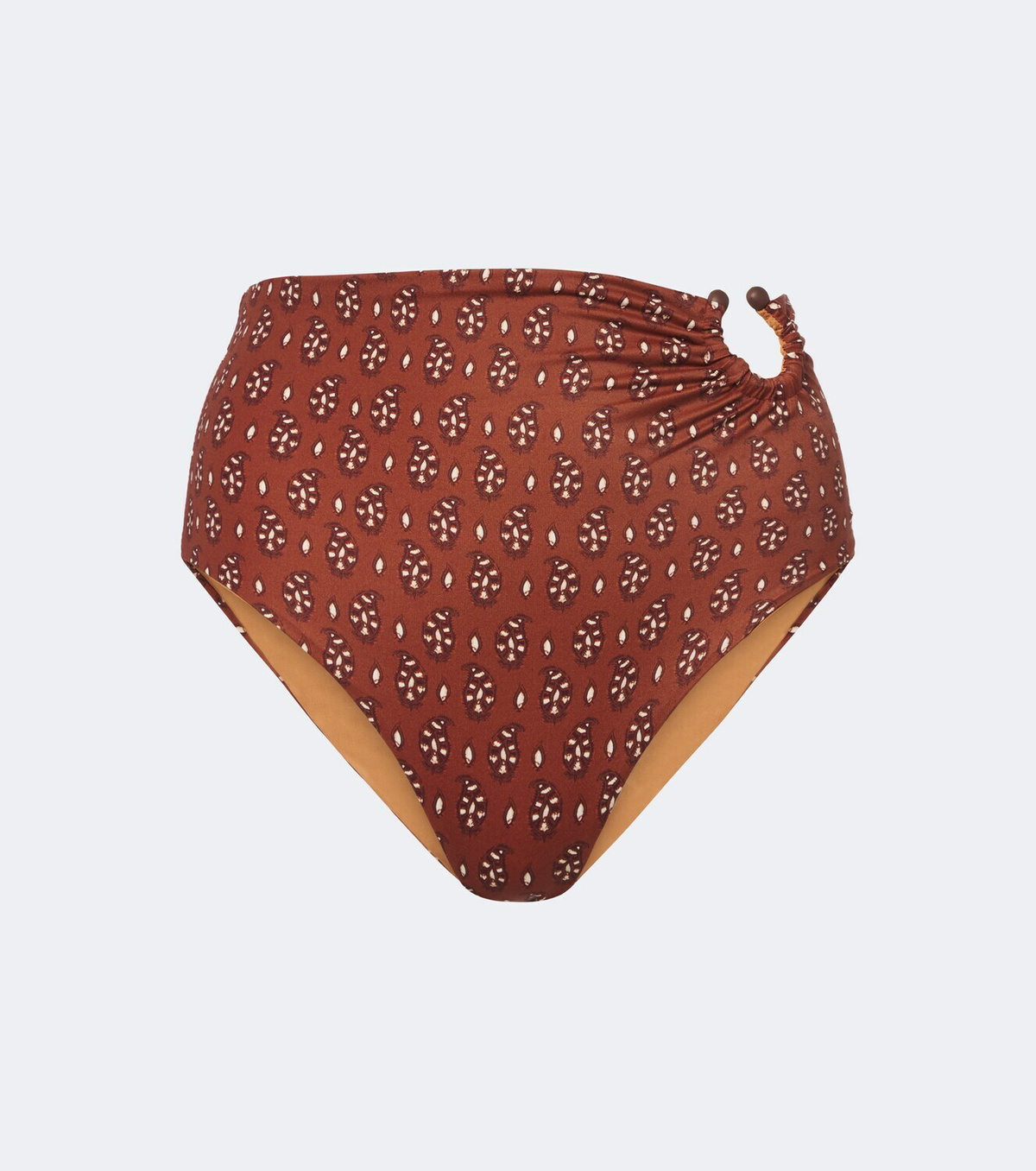 Johanna Ortiz Gathered printed bikini bottom
