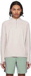 Parel Studios Off-White Half-Zip Sweatshirt