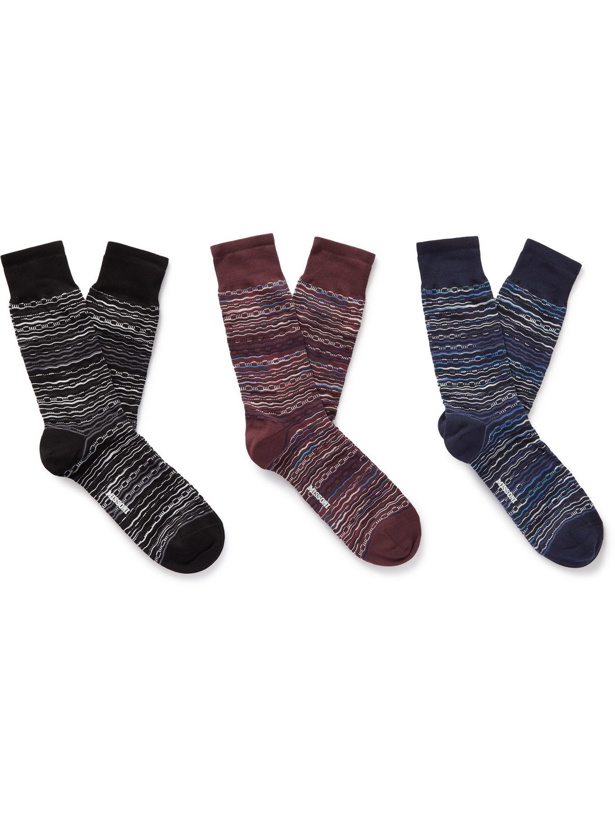 Photo: Missoni - Three-Pack Cotton-Blend Socks - Multi