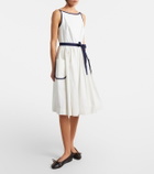 Prada Cotton and linen midi dress