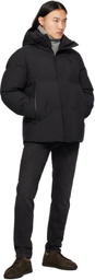 ZEGNA Black Hooded Down Jacket