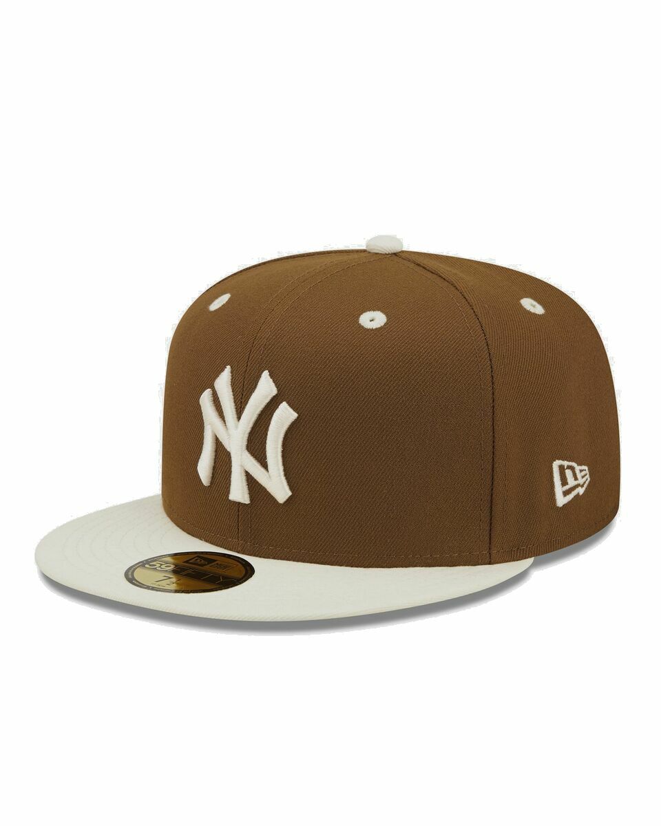 Photo: New Era Mlb Ws Trail Mix 59 Fifty New York Yankees Orange - Mens - Caps