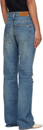 AMIRI Blue Slash Jeans