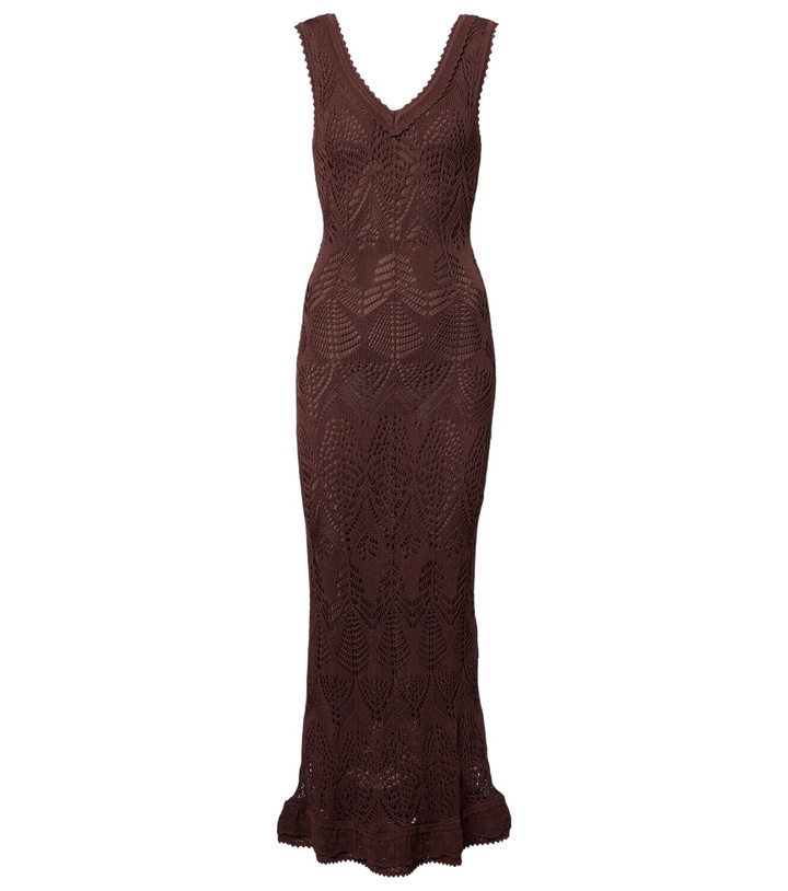 Photo: Staud Roan open-knit midi dress