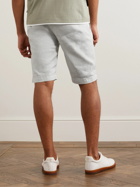 Kiton - Slim-Fit Stretch Linen and Cotton-Blend Shorts - Gray