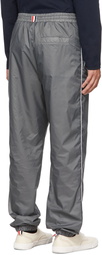 Thom Browne Grey Flyweight Ripstop Piping Lounge Pants