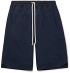 Rick Owens - Karloff Cotton-Jersey Drawstring Shorts - Blue