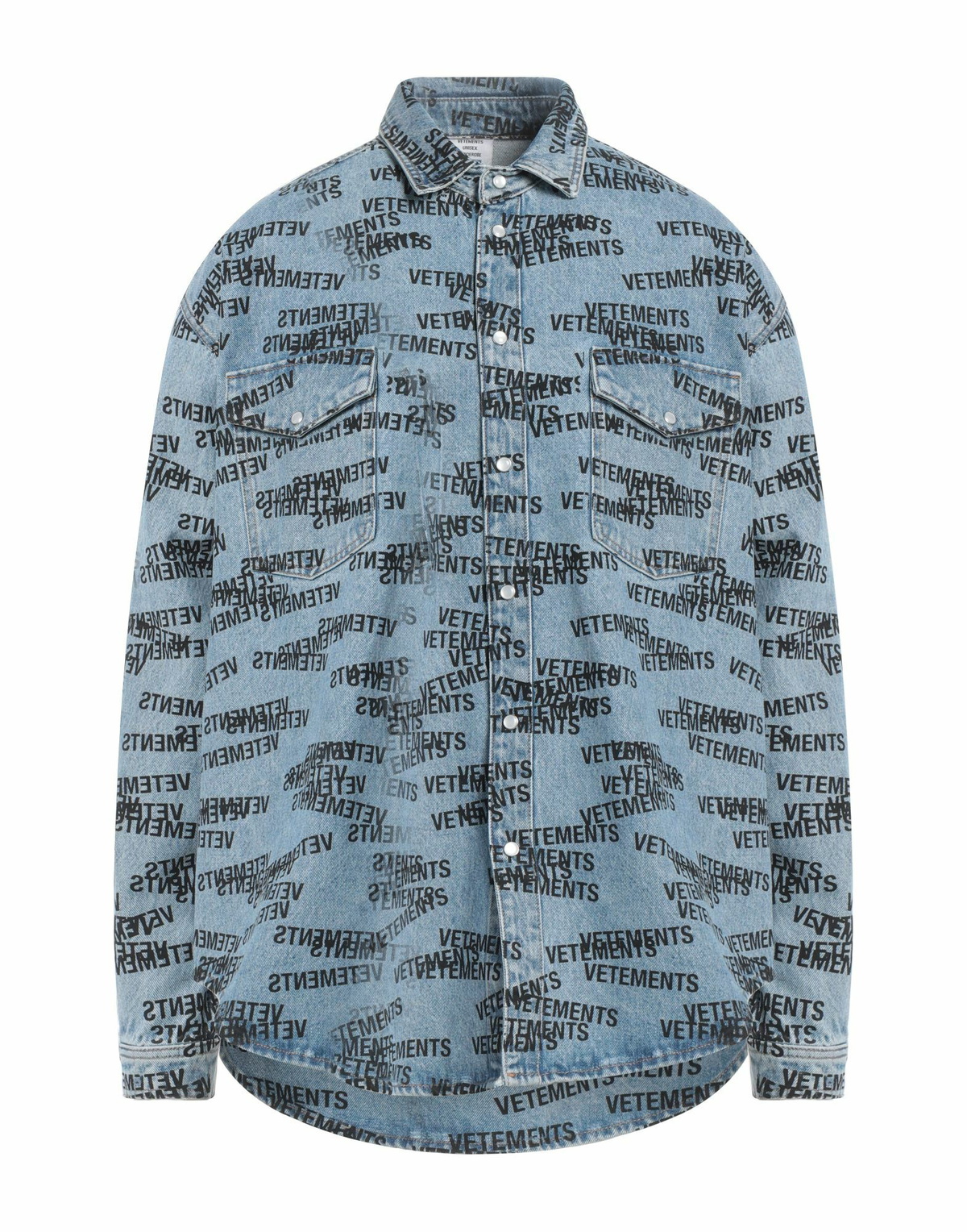 Vetements Mens Denim shirt in Blue
