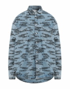 Vetements Mens Denim shirt in Blue