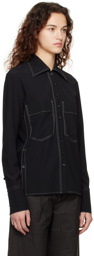 LOW CLASSIC Black Pocket Shirt