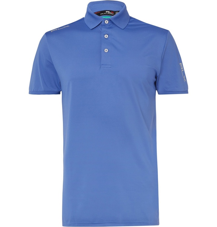 Photo: RLX Ralph Lauren - Slim-Fit Stretch-Jersey Golf Polo Shirt - Blue