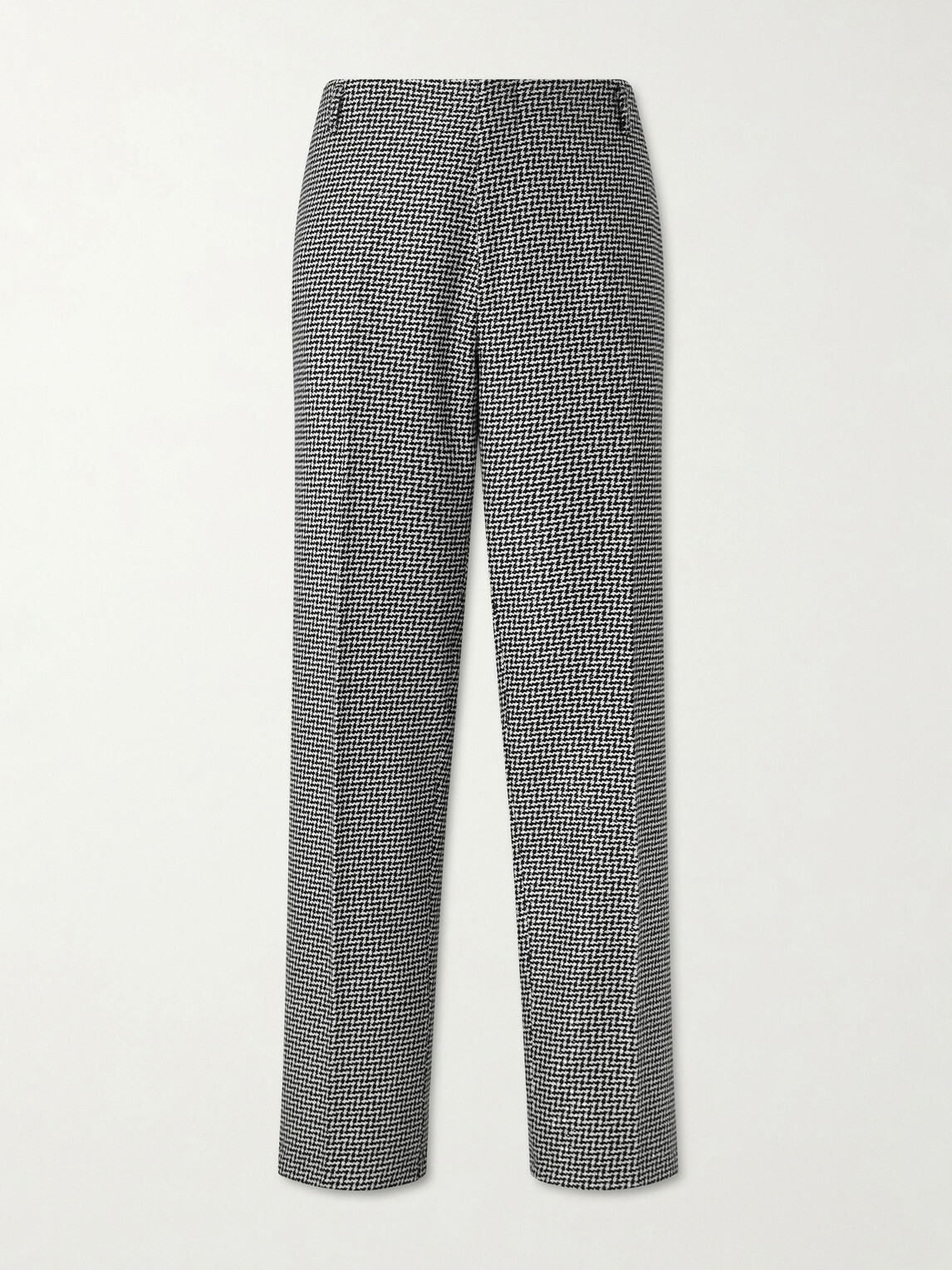 TOM FORD - Straight-Leg Sequin-Detailed Houndstooth Wool-Blend Suit Trousers - Black
