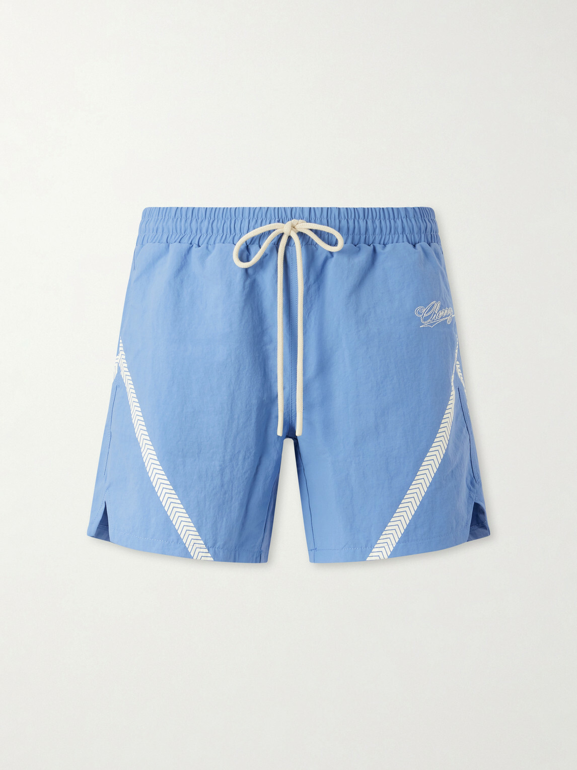 Cherry Los Angeles - Logo-Printed Woven Straight-Leg Shorts - Blue