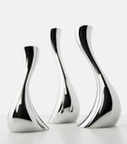 Georg Jensen Cobra set of 3 stainless steel candle holders by Constantin Wortmann