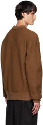 System SSENSE Exclusive Brown Crewneck Sweater