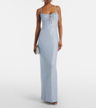 Area Crystal-embellished gown