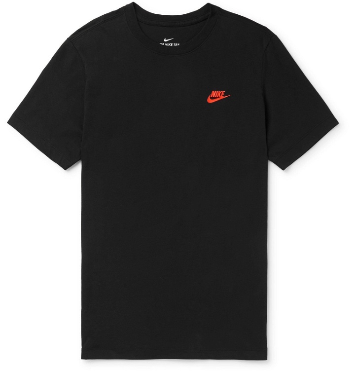 Photo: Nike - Printed Cotton-Jersey T-Shirt - Black