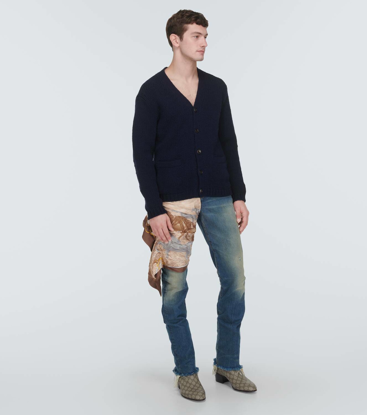 Gucci GG canvas boots