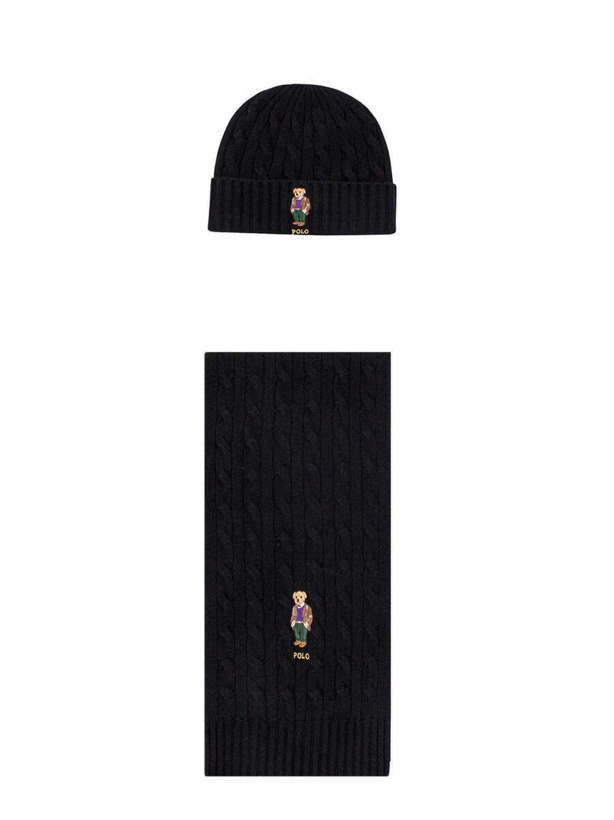 Photo: Polo Ralph Lauren   Hat And Scarf Black   Mens