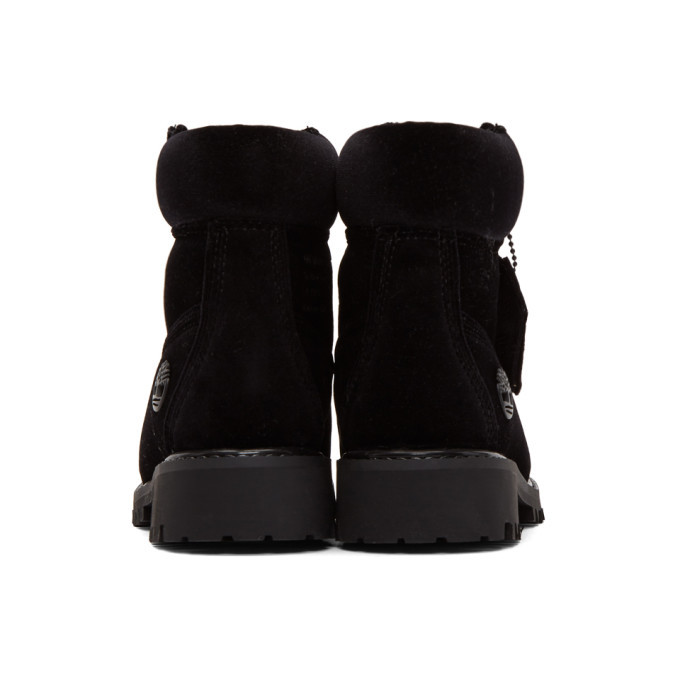 off white timberland black velvet