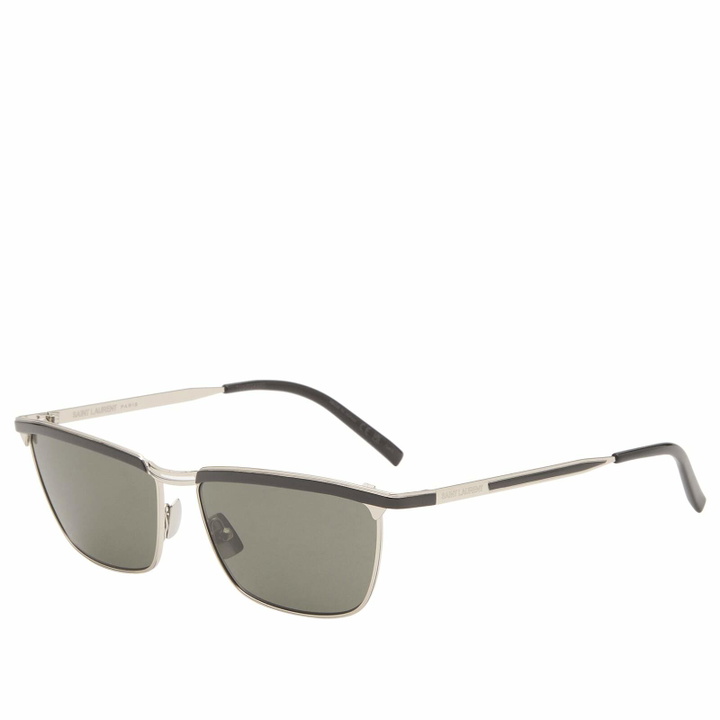 Photo: Saint Laurent Sunglasses Saint Laurent SL 795 Joe Sunglasses in Silver/Grey 