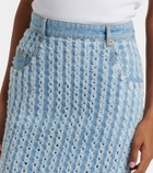 Nina Ricci Striped denim pencil skirt